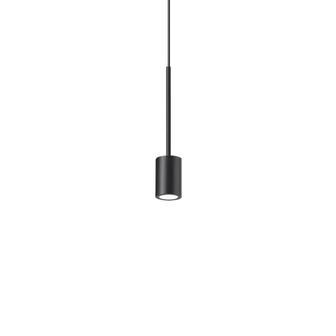 Lampa wisząca ARCHIMEDE SP CILINDRO NERO 3000K IP20 Czarny 328331 Ideal lux