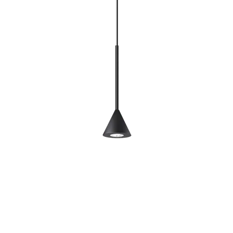 Lampa wisząca ARCHIMEDE SP CONO NERO 3000K IP20 Czarny 328348 Ideal lux