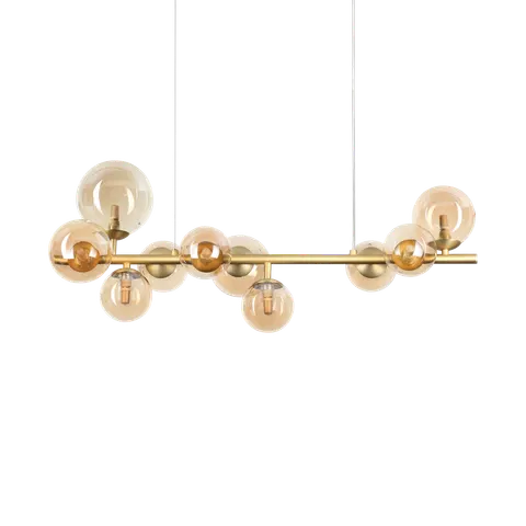 Lampa wisząca PERLAGE SP10 AMBRA IP20 Bursztyn 322766 Ideal lux