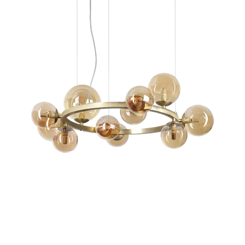 Lampa wisząca PERLAGE SP11 AMBRA IP20 Bursztyn 322773 Ideal lux