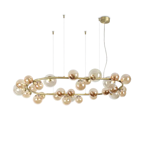 Lampa wisząca PERLAGE SP30 AMBRA IP20 Bursztyn 322780 Ideal lux