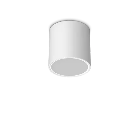 Lampa sufitowa TECHO PL1 ROUND D15 Biały 342689 Ideal Lux