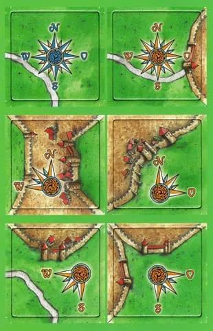 Carcassonne: Róże wiatru / Die Windrosen (1. edycja)