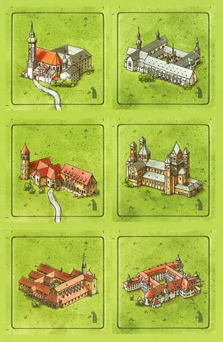 Carcassonne: Niemieckie klasztory / Die Klöster (1. edycja)