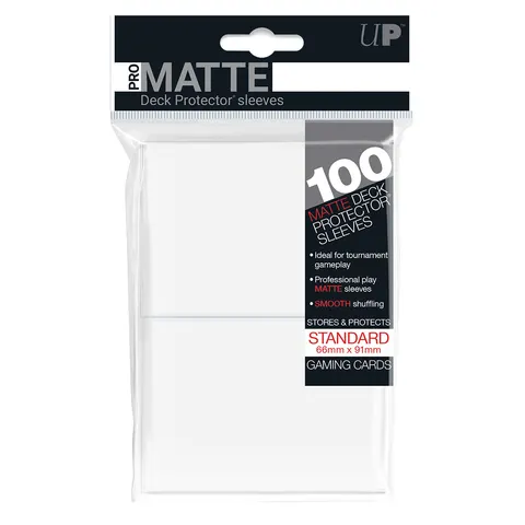 Koszulki na karty Ultra-Pro Pro-Matte Standard 66x91 mm 100 sztuk - białe