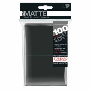 Koszulki na karty Ultra-Pro Pro-Matte Standard 66x91 mm 100 sztuk - czarne
