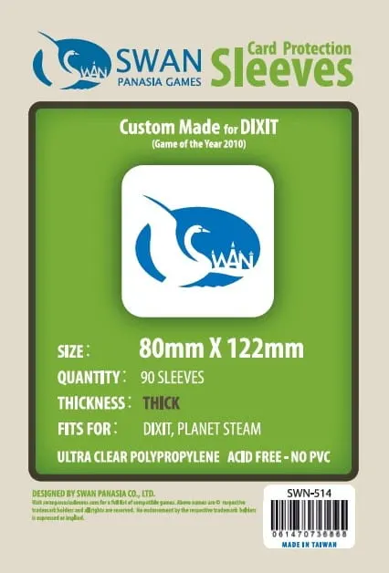 Koszulki na karty Swan Panasia Dixit 80x122 mm thick (grube) 90 sztuk