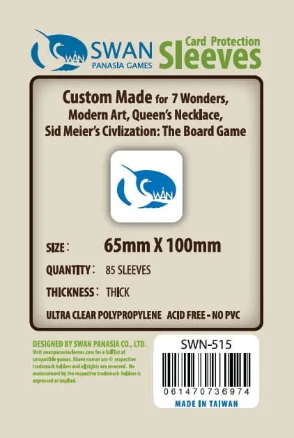 Koszulki na karty Swan Panasia 65x100 mm thick (grube) 85 sztuk