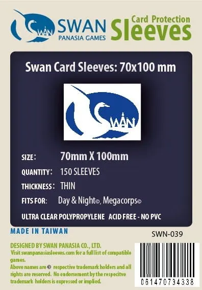 Koszulki na karty Swan Panasia 70x100 mm thin (cienkie) 150 sztuk