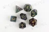 Kości Chessex - zestaw 7 kostek Lustrous Shadow/gold