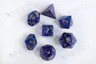 Kości Chessex - zestaw 7 kostek Lustrous Purple/gold