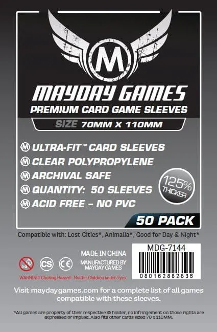 Koszulki na karty Mayday Magnum Silver Premium 70x110 mm 50 sztuk