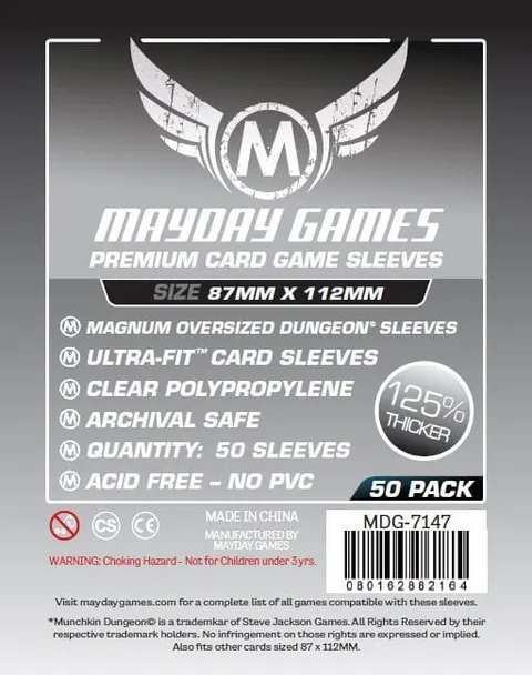 Koszulki na karty Mayday Magnum Oversized Premium 87x112 mm 50 sztuk