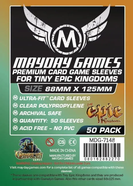 Koszulki na karty Mayday Premium "Tiny Epic" 88x125mm 50 sztuk