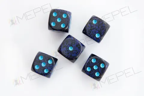 Kości Chessex - kostka k6 16mm Speckled Cobalt