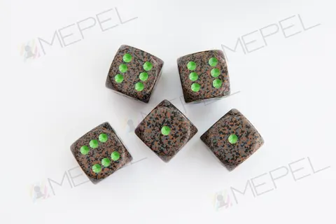 Kości Chessex - kostka k6 16mm Speckled Earth