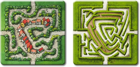 Carcassonne: Labirynt - 2 kafelki (1. i 2. edycja)
