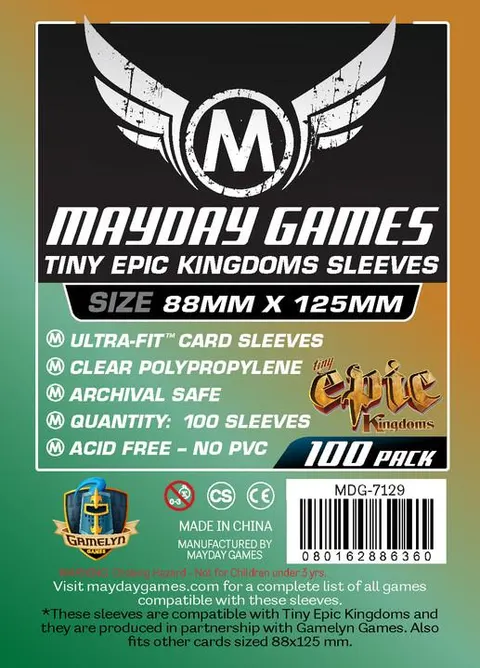 Koszulki na karty Mayday "Tiny Epic" 88x125 mm 100 sztuk
