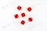 Kość/kostka do gry k6 16mm (oczka) - czerwona (100 sztuk)