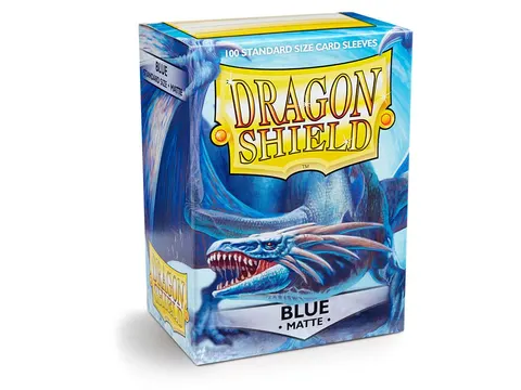 Koszulki na karty Dragon Shield Matte - niebieskie - 100 sztuk