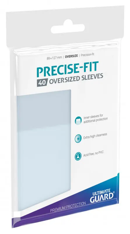 Koszulki na karty Ultimate Guard: Precise-Fit Oversized 89x127 mm (40 sztuk)