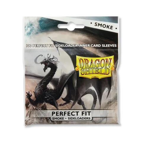 Koszulki na karty Dragon Shield Perfect Fit Sideloader - smoke - 100 sztuk
