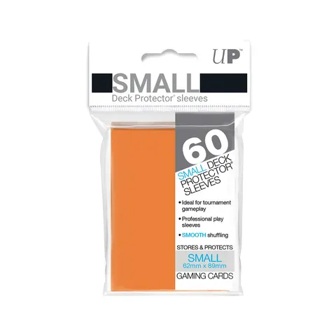 Koszulki na karty Ultra-Pro Small 62x89 mm 60 sztuk - pomarańczowe
