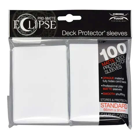 Koszulki na karty Ultra-Pro Pro-Matte Eclipse Arctic White 66x91 mm 100 sztuk (białe)