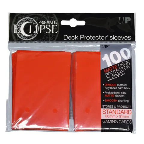 Koszulki na karty Ultra-Pro Pro-Matte Eclipse Apple Red 66x91 mm 100 sztuk (czerwone)