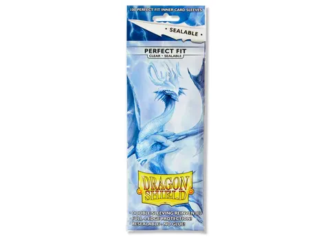 Koszulki na karty Dragon Shield Perfect Fit Sealable 100 sztuk