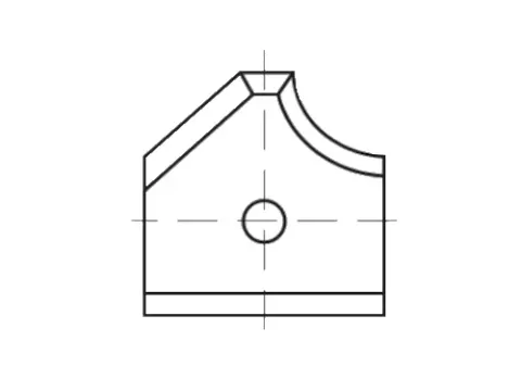Płytki wymienne 16x17,5x2 do okleiniarek prawe 162038