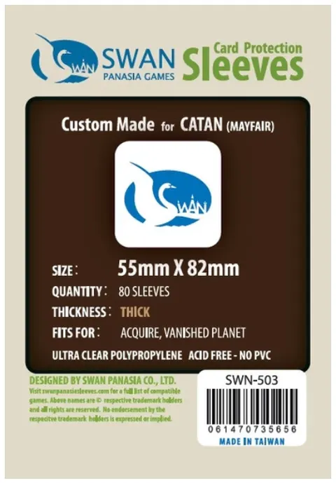 Koszulki na karty Swan Panasia 55x82 mm thick (grube) 80 sztuk