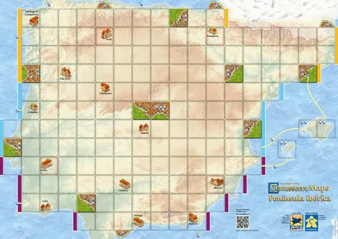 Carcassonne: Mapa Półwyspu Iberyjskiego (2. edycja)