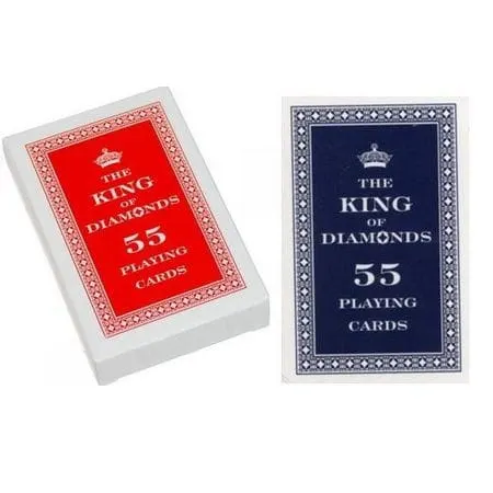 Karty do gry King of Diamonds 55 Cards Trefl niebieskie