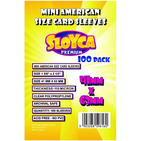 Koszulki na karty Sloyca Mini American Premium (41x63 mm) 100 sztuk