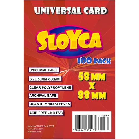 Koszulki na karty Sloyca Universal Card (58x88 mm) 100 sztuk