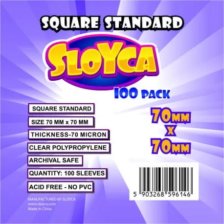 SLOYCA Koszulki Square Standard (70x70mm) 100 szt.