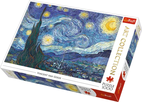 Puzzle 1000 Art Collection - Gwiaździsta noc, Vincent van Gogh