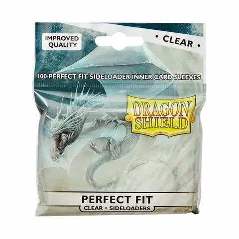 Koszulki na karty Dragon Shield Perfect Fit Sideloader - clear - 100 sztuk