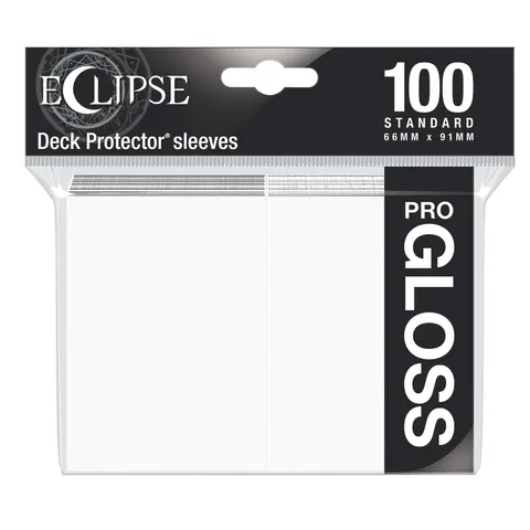 Koszulki na karty Ultra-Pro Pro-Gloss Eclipse Arctic White 66x91 mm 100 sztuk (białe)