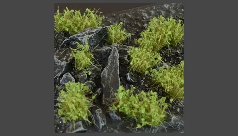 Gamer's Grass Dark Green Shrubs Wild (6mm)