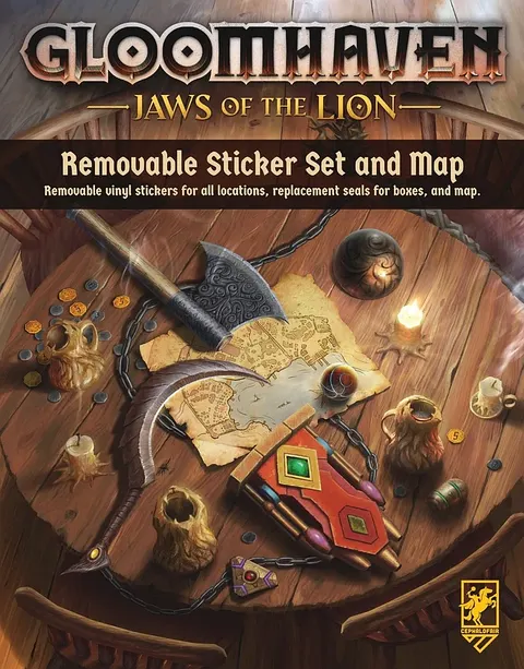 Gloomhaven Jaws of the Lion: removable sticker set