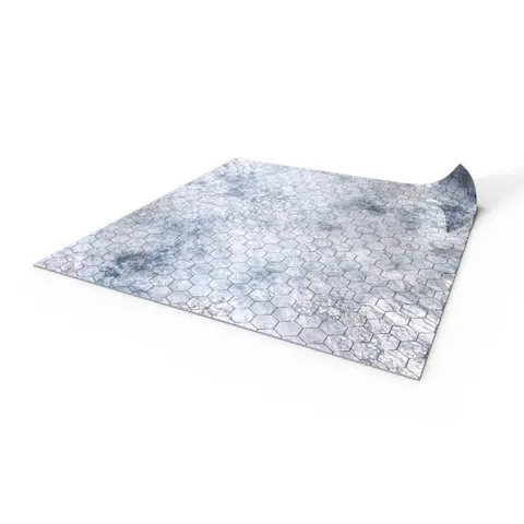 Mata suchościeralna: 50x50 cm siatka heksagonalna - Śnieg
