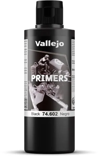 Vallejo: Surface Primer - Black 200ml
