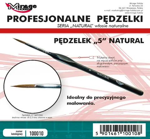 Mirage Hobby: Pędzel Natural "6" (włosie naturalne)