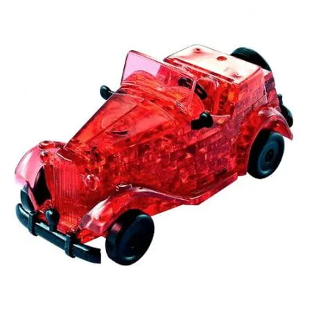 3D Crystal Puzzle 53: Automobil czerwony