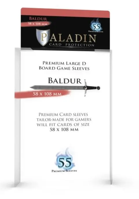 Koszulki na karty Paladin - Baldur 58x108 mm