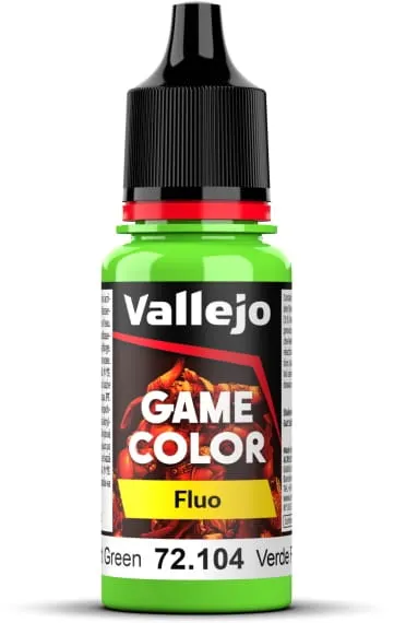 Vallejo 72104 Fluorescent Green Game Color Farba