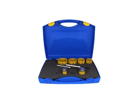 ProFit Zestaw otwornic Bi-Metal Plus 8-częściowy o stałej podziałce zębów i systemem Click &amp; Drill 090525680