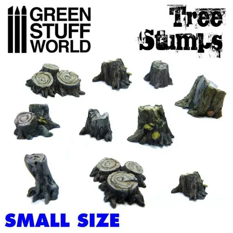 Green Stuff World: Małe pniaki drzew (10 elementów)